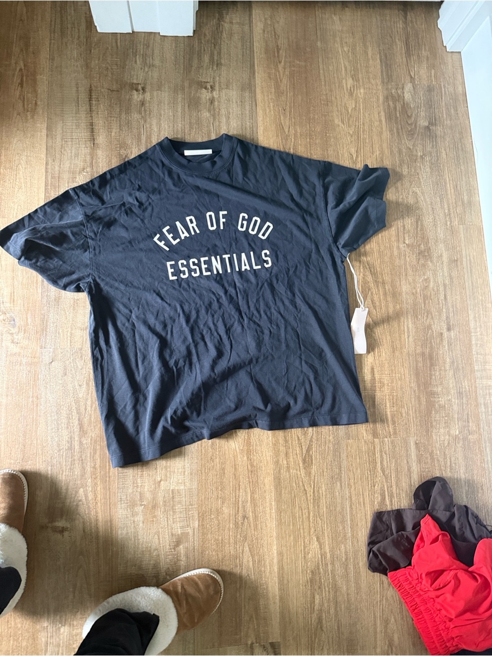 Fear of God Essentials Black Graphic Tee